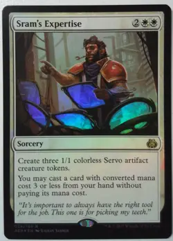 Sram's Expertise *FOIL Rare* Magic MtG x1 Aether Revolt - Image 1