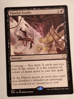 Painful Truths - Phyrexia All Will Be One Comm Magic the Gathering MTG Nice! - Image 1