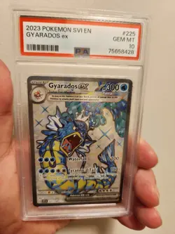 2023 Pokemon GYARADOS ex Scarlet Violet SVI en #225 Full Art GEM MINT PSA 10 - Image 1