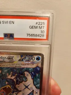 2023 Pokemon GYARADOS ex Scarlet Violet SVI en #225 Full Art GEM MINT PSA 10 - Image 2