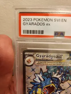 2023 Pokemon GYARADOS ex Scarlet Violet SVI en #225 Full Art GEM MINT PSA 10 - Image 3
