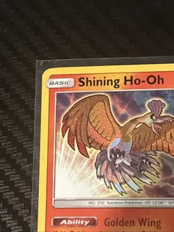 Pokemon TCG Shining Ho-Oh SM70 Black Star Promo Holo Card LP Condition - Image 4