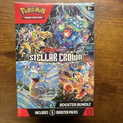 Pokemon Scarlet & Violet Stellar Crown Booster Bundle 1 Box Lot English 2024 - Image 1