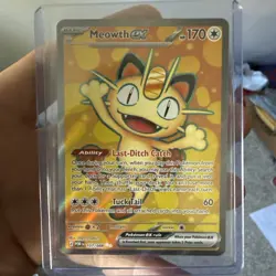 Meowth ex Ultra Rare Pokemon Holo Perfect Order 107/88 - Image 1