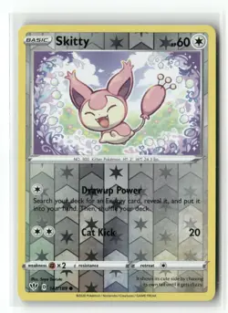 Skitty 141/189 Common Darkness Ablaze Pokemon Reverse Holo Near Mint - Image 1