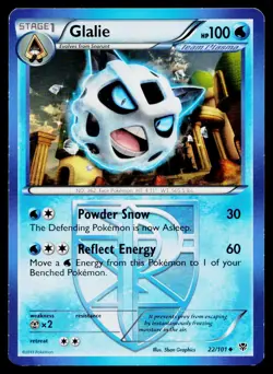 Glalie 22/101 Uncommon Plasma Blast Pokemon Lightly Played - Image 1