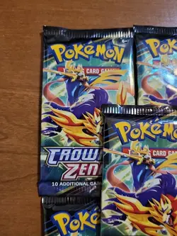 Pokemon Crown Zenith Booster Lot Of 5 Factory Sealed Packs - Image 4