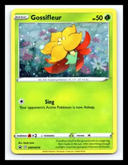 ✨ Pokemon 2020 TCG Pokemon Gossifleur Gossifleur Promo Holo SWSH010 - Image 1