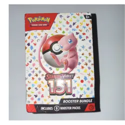 Pokemon Scarlet & Violet 151 Booster Bundle Box English Mew 2023 6 Booster Packs - Image 1