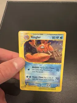 Kingler 015/165 Expedition Base Set Holo Rare Pokemon TCG Nintendo e-reader Nm - Image 1