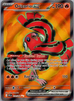 Oricorio ex 110/094 Ultra Rare Phantasmal Flames Pokemon Holo Near Mint - Image 1