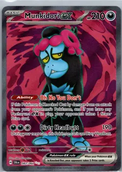 Munkidori ex 083/064 Ultra Rare Shrouded Fable Pokemon Holo Near Mint - Image 1