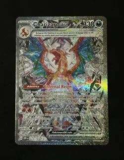 Pokemon Charizard ex Special Illustration Rare Full Art Holo 223/197 SV03 HP 330 - Image 1