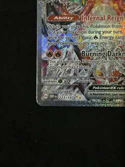 Pokemon Charizard ex Special Illustration Rare Full Art Holo 223/197 SV03 HP 330 - Image 3