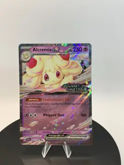 Pokemon ALCREMIE ex Journey Together STAMPED Black Star Promo 075/159 ENG - Image 1