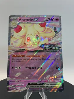 Pokemon ALCREMIE ex Journey Together STAMPED Black Star Promo 075/159 ENG - Image 4