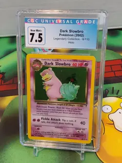 2002 Pokemon Legendary Collection Dark Slowbro #8/110 Holo CGC 7.5 - Image 1
