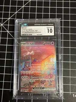 The Pokemon Company Mew ex Promo Holo EX Black Star 053 CGC 10 Gem Mint 2023 - Image 1
