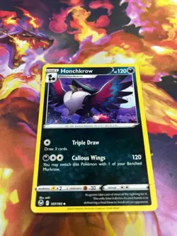 Honchkrow 107/195 Swsh12: Sword & Shield - Silver Tempest NM-Mint Pokemon TCG - Image 1