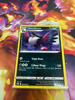 Honchkrow 107/195 Swsh12: Sword & Shield - Silver Tempest NM-Mint Pokemon TCG - Image 3