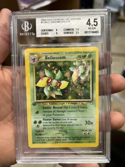 Pokemon BGS 4.5 1st Edition Neo Genesis Bellossom Holo Rare Vintage - Image 1