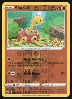 SWSH04: Vivid Voltage Shuckle #085/185 Reverse Holo Pokemon Card - Image 1