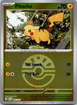 Pikachu 055/217 Pokeball Reverse Holo Ascended Heroes Pokemon Card - Image 1