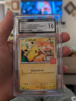 Pokemon Pikachu Mega Evolution Promos 020/M-P McDonald's Japanese CGC 10 - Image 1