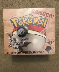 Pokemon Fossil 1st Edition Sealed Booster Box Wizards of the Coast 1999 - Image 1