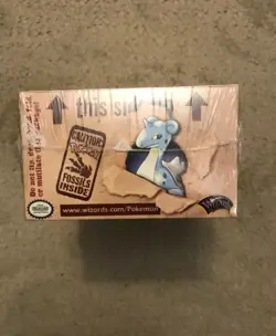 Pokemon Fossil 1st Edition Sealed Booster Box Wizards of the Coast 1999 - Image 3