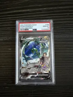 2021 Pokemon SWSH Evolving Skies Rayquaza v Alt Art #194/203 PSA 10 Gem Mint - Image 1