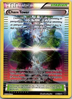 Chaos Tower 94/124 Fates Collide Reverse Holo Pokemon TCG LP+ - Image 1