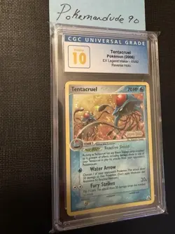 Pop 8! 2006 Pokemon EX Legend Maker Tentacruel Reverse #45/92 CGC 10 PRISTINE - Image 3