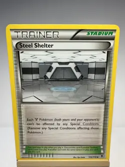 Steel Shelter 105/119 Uncommon Phantom Forces Pokemon Near Mint - Image 1