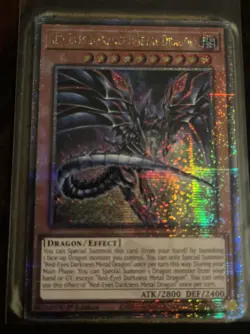 YUGIOH RED-EYES DARKNESS METAL DRAGON QUARTER CENTURY RARE RA04-EN003 - Image 1