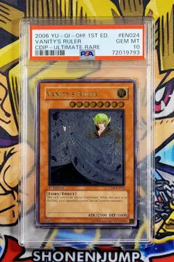 Yu-Gi-Oh! VANITY'S RULER 1st Ed Cyberdark Impact CDIP-EN024 PSA 10 Ultimate Rare - Image 1