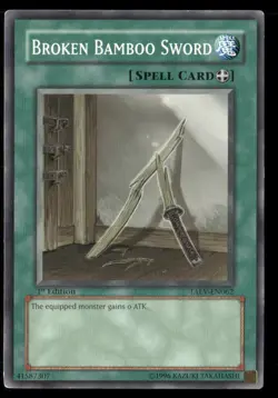 Broken Bamboo Sword TAEV-EN062 Common / Short Print Yu-Gi-Oh 1st Edition NM - Image 1