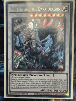 Yugioh Ecclesia And The Dark Dragon BPRO-EN041 Secret Rare 1st edition NM - Image 1