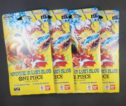 One Piece TCG OP15-EB04 - Sleeved Booster Packs (Lot Of 4) New & Sealed - Image 1