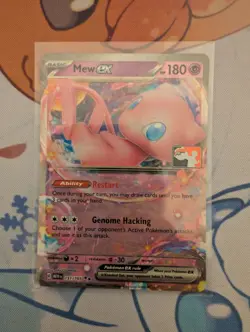 Mew ex 151/165 Play! Pokemon Prize Pack Series 5 League Stamp Card - Image 1