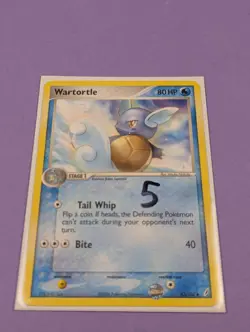 Wartortle - 43/100 - Uncommon Crystal Guardians - Pokemon Card - NM - Image 3