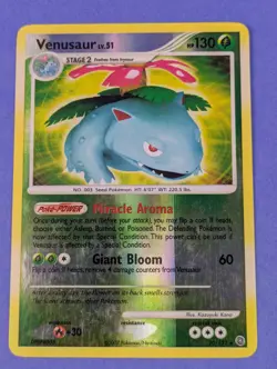Venusaur - 20/132 - Rare Reverse Holo Secret Wonders - Pokemon Card - LP - Image 1