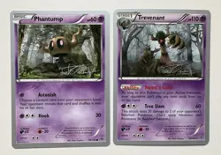 Trevenant 55/146 Phantump 54/146 World Championship 2014 Pokemon Card LP/MP - Image 1