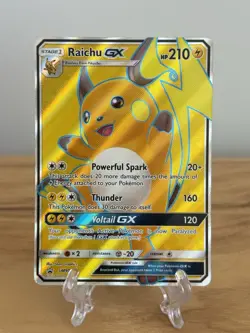 Pokemon TCG - Raichu GX Black Star Promo SM90 Holo Card ~ NM - Image 1