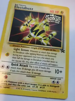 Electrabuzz Promo Pokemon Card Base WOTC NM - Image 4