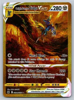 2023 Origin Forme Dialga VSTAR GG68/GG70 Secret Rare Holo Card Crown Zenith LP - Image 1