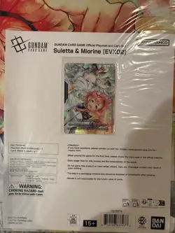 Gundam TCG Playmat Suletta & Miorine Bandai Card Games Fest 2025 Mat & Card NEW - Image 2