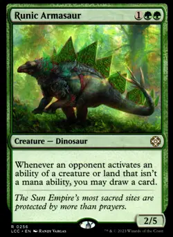 Runic Armasaur – Commander: The Lost Caverns of Ixalan 256 • R - Image 1