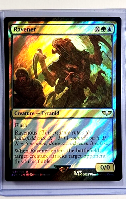 2022 MTG Magic the Gathering Warhammer 40000 40k Surge Foil #138 Ravener Rare - Image 1