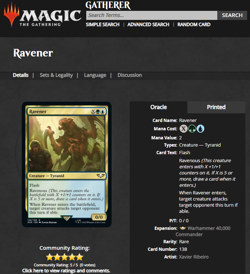 2022 MTG Magic the Gathering Warhammer 40000 40k Surge Foil #138 Ravener Rare - Image 3